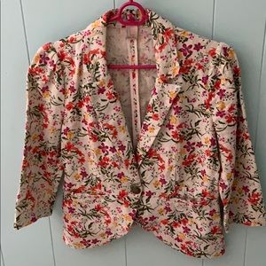 F21 Floral blazer